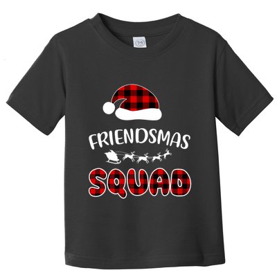 Friendsmas Squad Funny Xmas Light Family Matching Pajamas Toddler T-Shirt