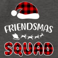 Friendsmas Squad Funny Xmas Light Family Matching Pajamas Vector Backpack
