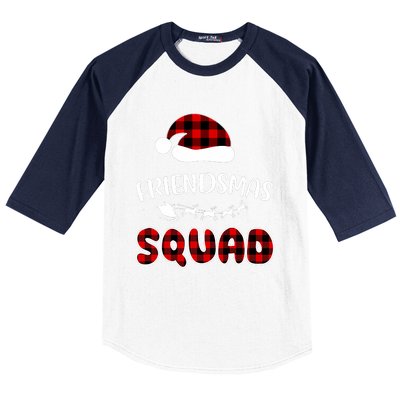 Friendsmas Squad Funny Xmas Light Family Matching Pajamas Baseball Sleeve Shirt