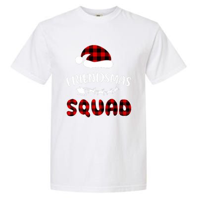 Friendsmas Squad Funny Xmas Light Family Matching Pajamas Garment-Dyed Heavyweight T-Shirt