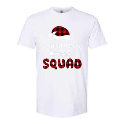 Friendsmas Squad Funny Xmas Light Family Matching Pajamas Softstyle CVC T-Shirt