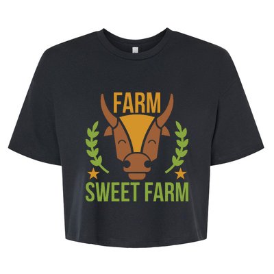 Farm Sweet Farm Bella+Canvas Jersey Crop Tee