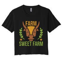 Farm Sweet Farm Women's Crop Top Tee