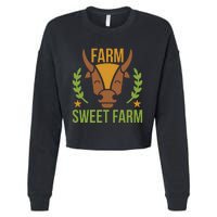 Farm Sweet Farm Cropped Pullover Crew