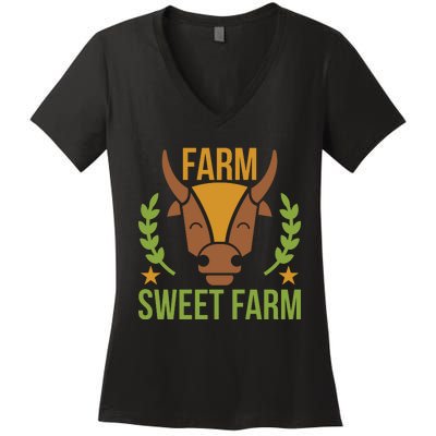 Farm Sweet Farm Women's V-Neck T-Shirt