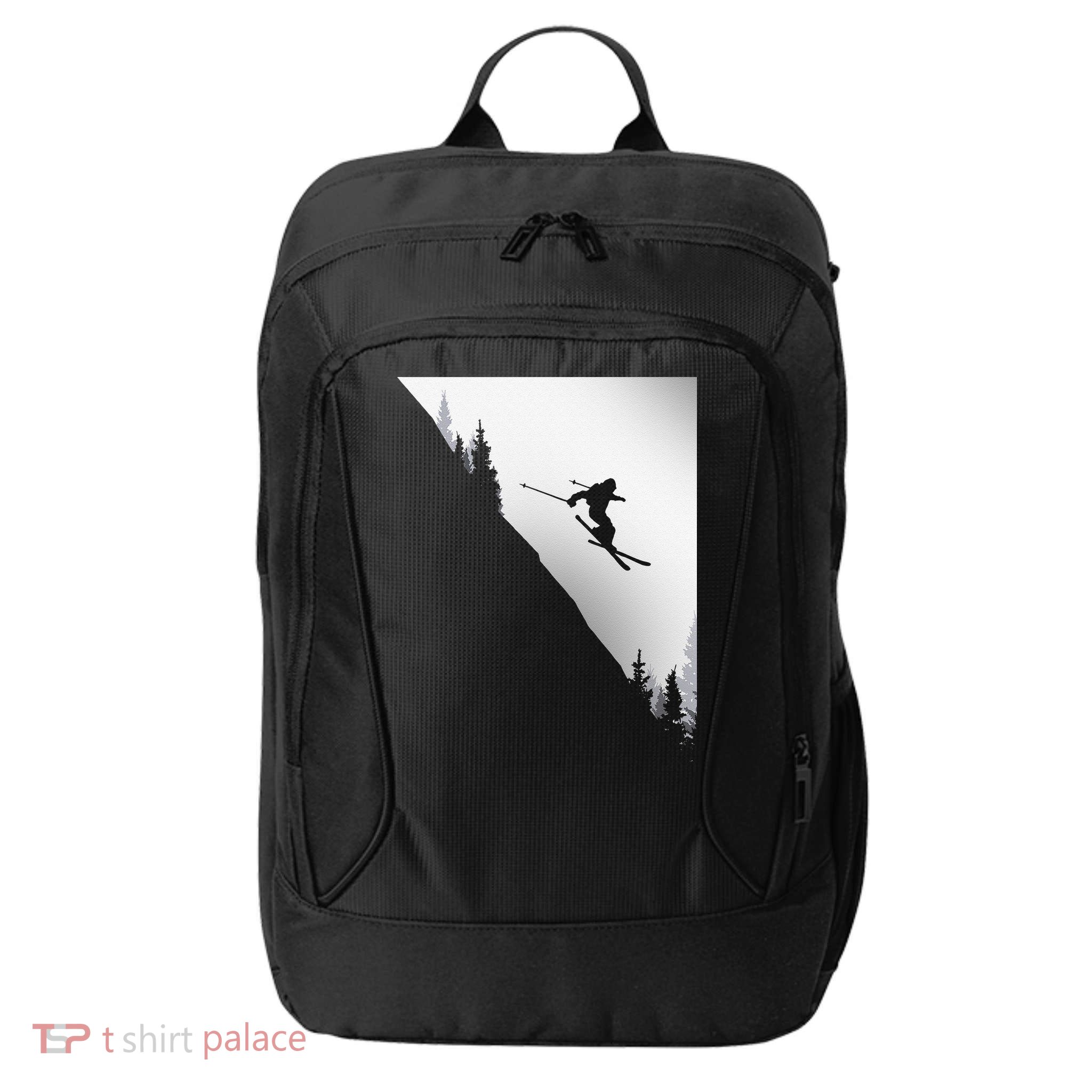 Freestyle Skiing Freeski Winter vintage Sports Skier City Backpack