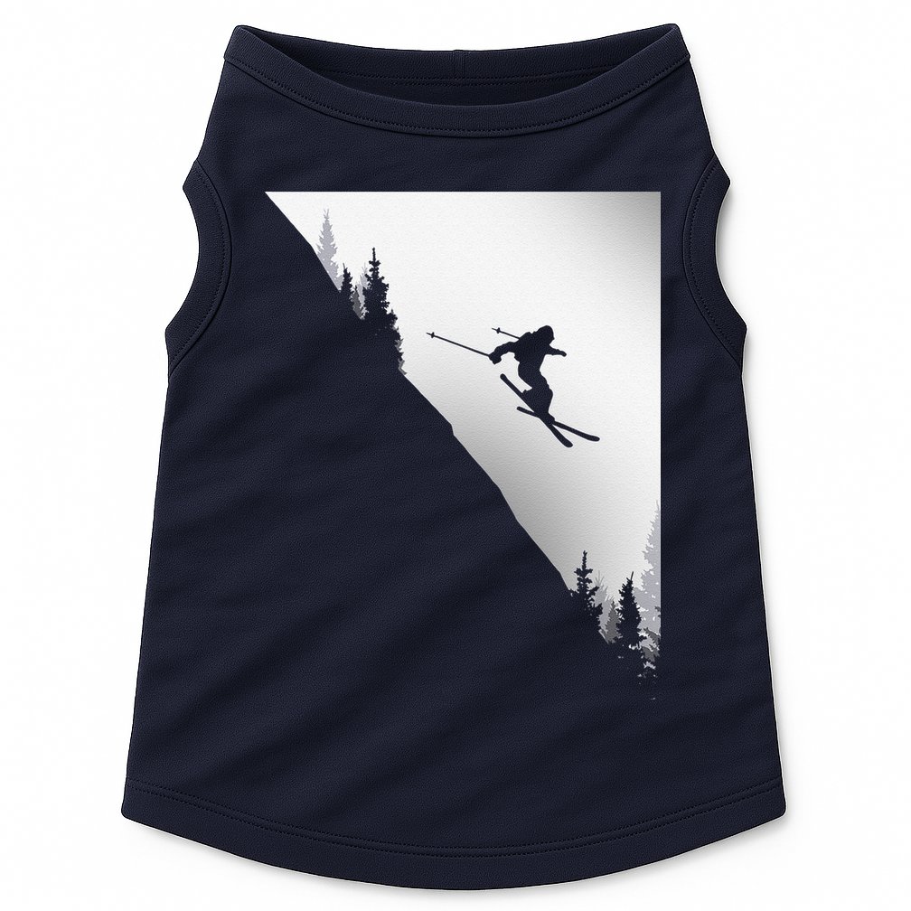 Freestyle Skiing Freeski Winter vintage Sports Skier Doggie Tank