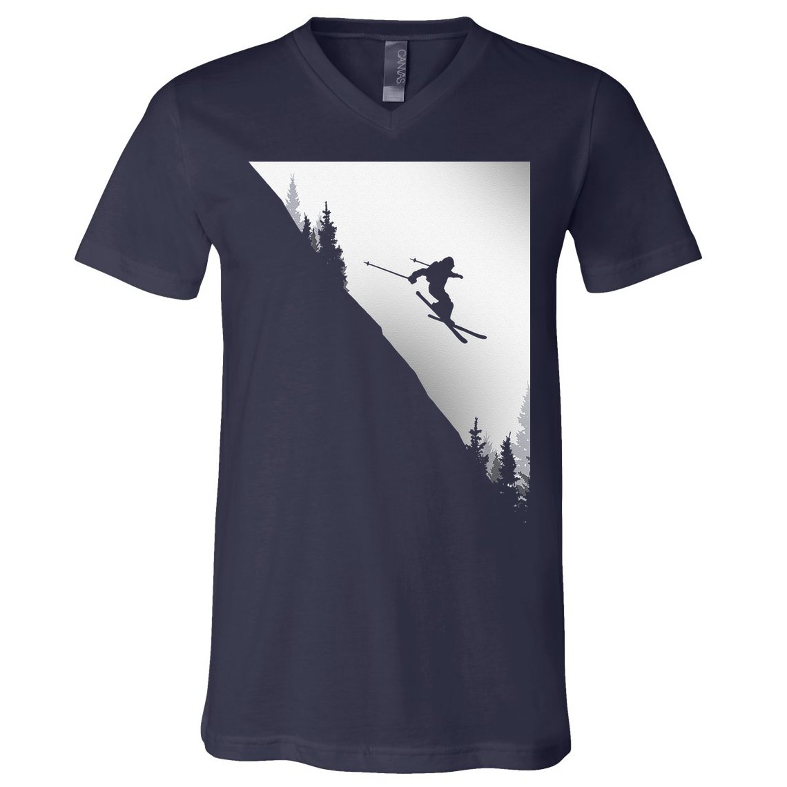 Freestyle Skiing Freeski Winter vintage Sports Skier V-Neck T-Shirt