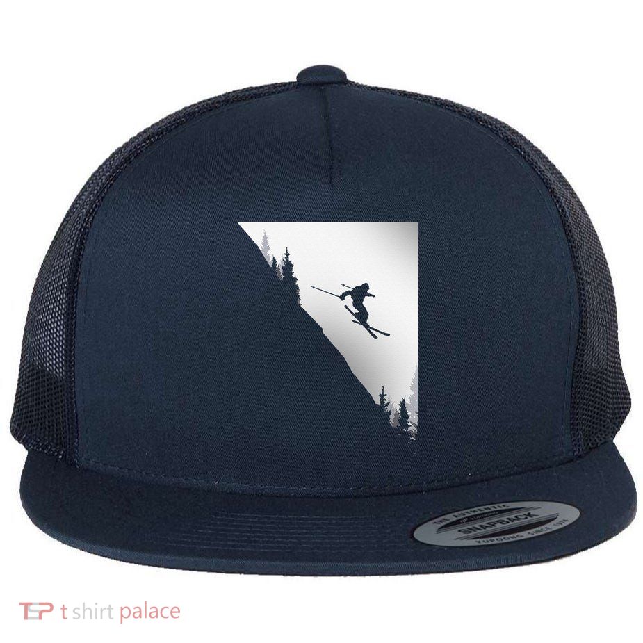 Freestyle Skiing Freeski Winter vintage Sports Skier Flatbill Hat