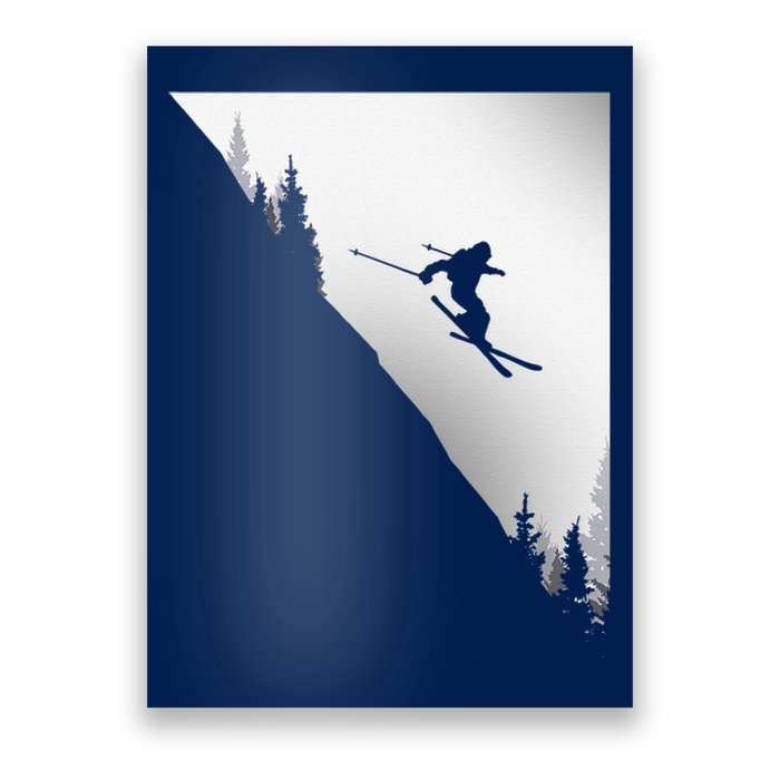 Freestyle Skiing Freeski Winter vintage Sports Skier Poster