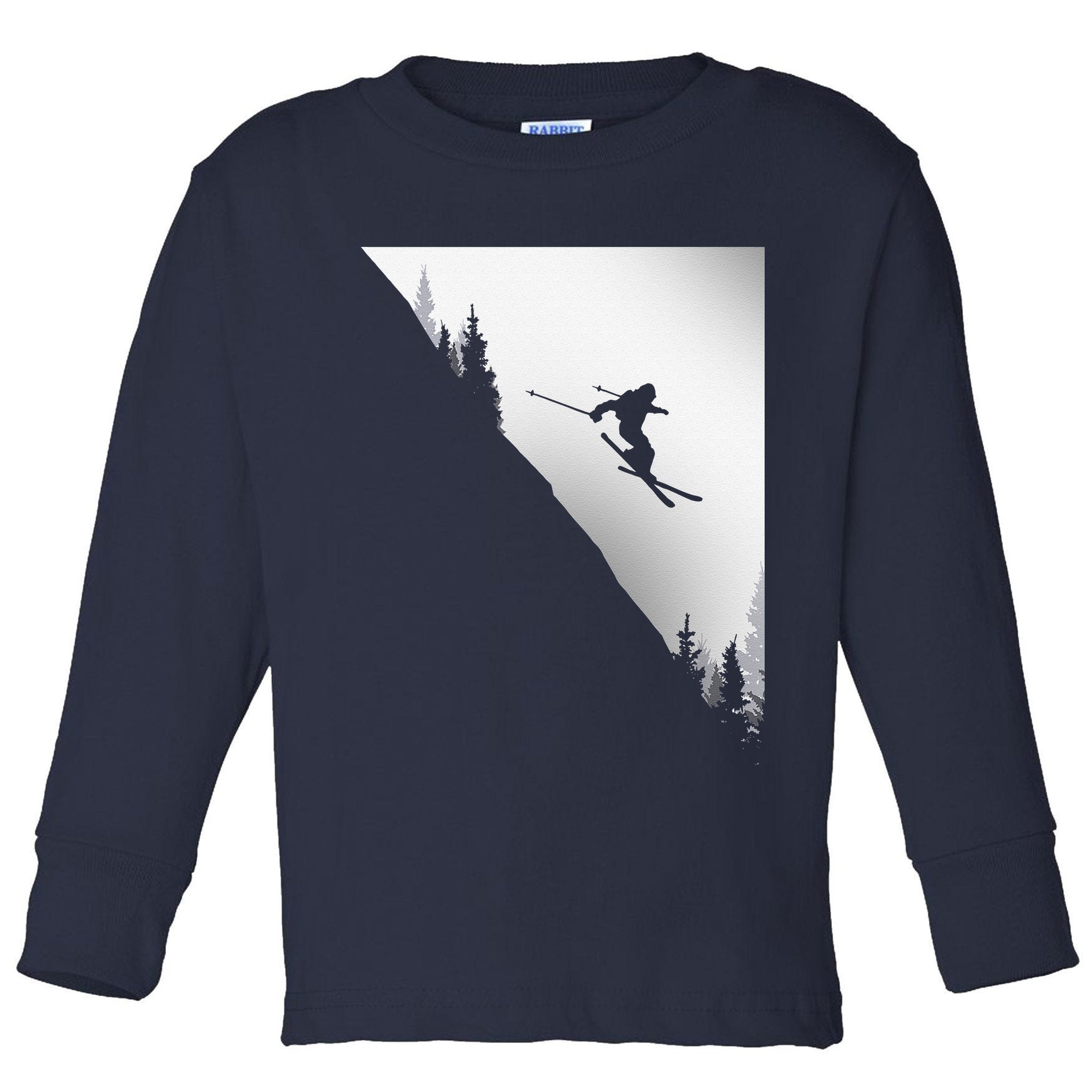 Freestyle Skiing Freeski Winter vintage Sports Skier Toddler Long Sleeve Shirt