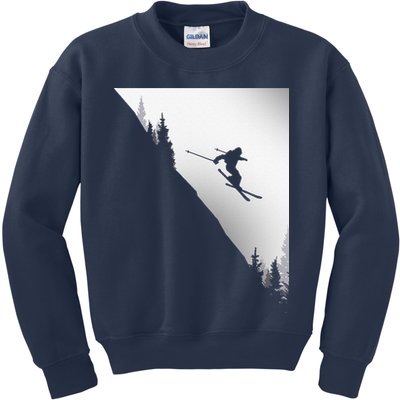 Freestyle Skiing Freeski Winter vintage Sports Skier Kids Sweatshirt