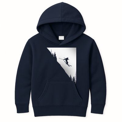 Freestyle Skiing Freeski Winter vintage Sports Skier Kids Hoodie
