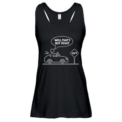 Funny Stick Figures Man Sarcastic Well ThatS Not Right Ladies Essential Flowy Tank