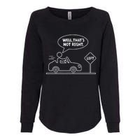 Funny Stick Figures Man Sarcastic Well ThatS Not Right Womens California Wash Sweatshirt