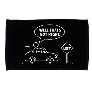 Funny Stick Figures Man Sarcastic Well ThatS Not Right Microfiber Hand Towel