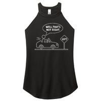 Funny Stick Figures Man Sarcastic Well ThatS Not Right Women's Perfect Tri Rocker Tank