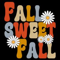 Fall Sweet Fall Retro Flower City Backpack