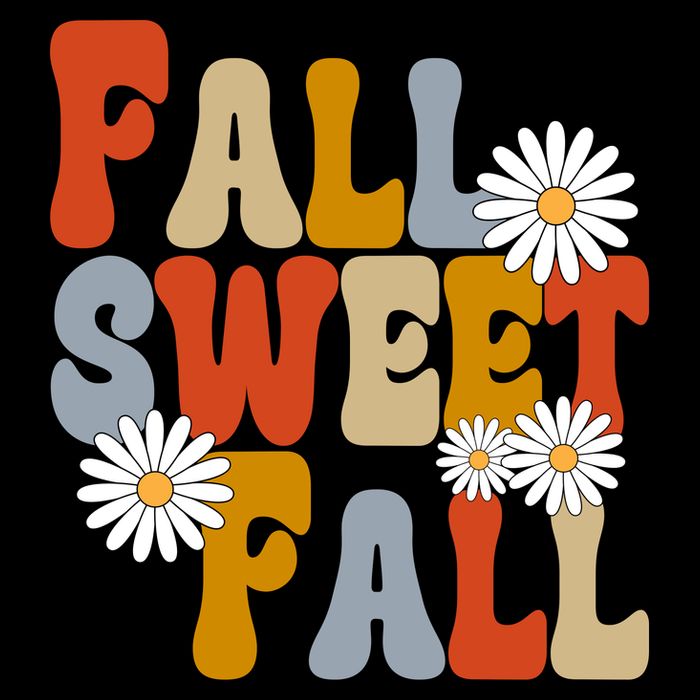 Fall Sweet Fall Retro Flower City Backpack