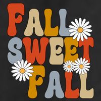 Fall Sweet Fall Retro Flower Beanie