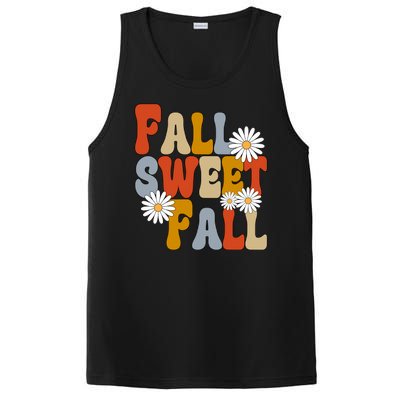 Fall Sweet Fall Retro Flower PosiCharge Competitor Tank