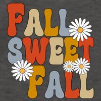 Fall Sweet Fall Retro Flower Vector Backpack