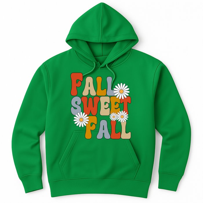 Fall Sweet Fall Retro Flower Hoodie