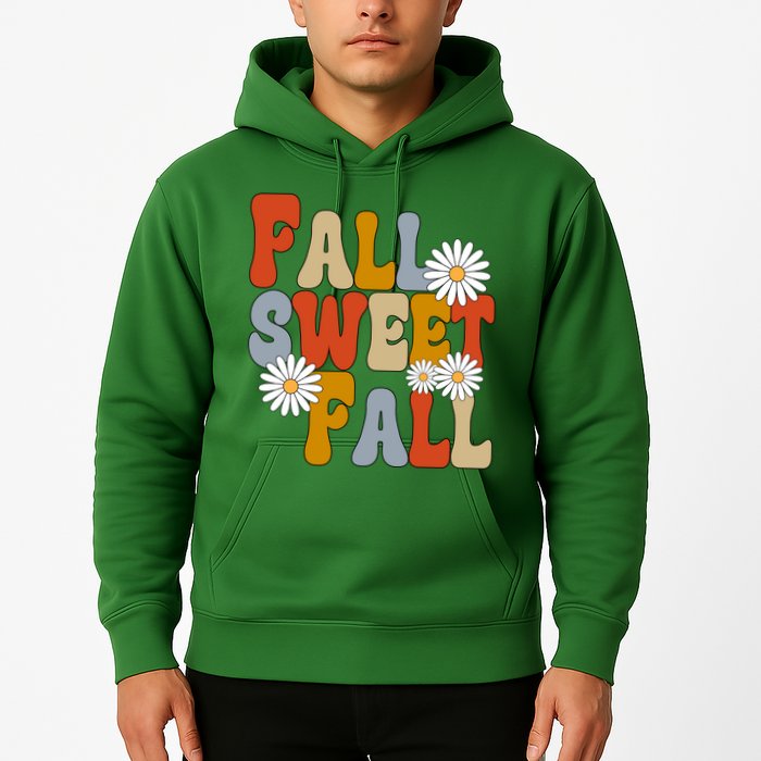 Fall Sweet Fall Retro Flower Hoodie