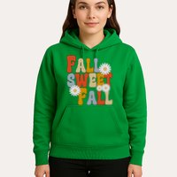 Fall Sweet Fall Retro Flower Hoodie