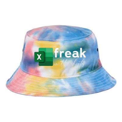 Funny Spreadsheet Freak In The Sheets Accountant Tie Dye Newport Bucket Hat