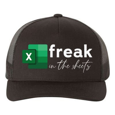 Funny Spreadsheet Freak In The Sheets Accountant Yupoong Adult 5-Panel Trucker Hat