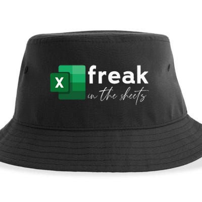 Funny Spreadsheet Freak In The Sheets Accountant Sustainable Bucket Hat