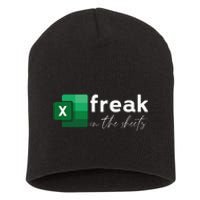 Funny Spreadsheet Freak In The Sheets Accountant Short Acrylic Beanie