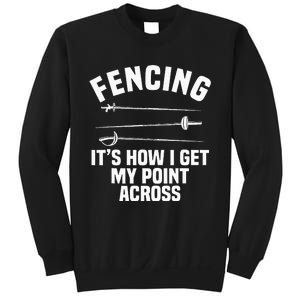 Fencing Sport Fence Foil Epee Sabre Sword Fencer Sweatshirt