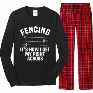 Fencing Sport Fence Foil Epee Sabre Sword Fencer Long Sleeve Pajama Set