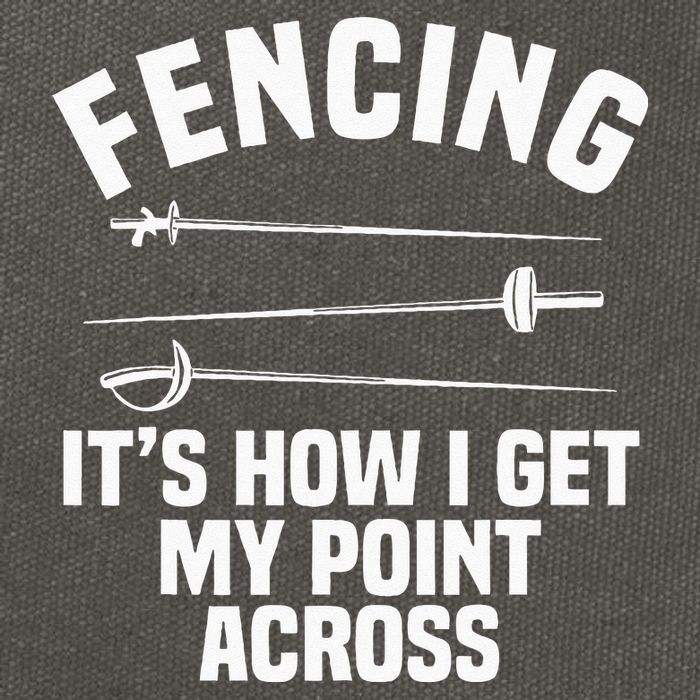 Fencing Sport Fence Foil Epee Sabre Sword Fencer Cotton Canvas Backpack