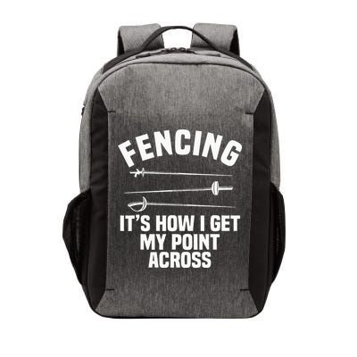 Fencing Sport Fence Foil Epee Sabre Sword Fencer Vector Backpack