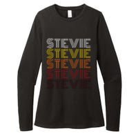 Funny Stevie First Name Vintage Stevie Womens CVC Long Sleeve Shirt