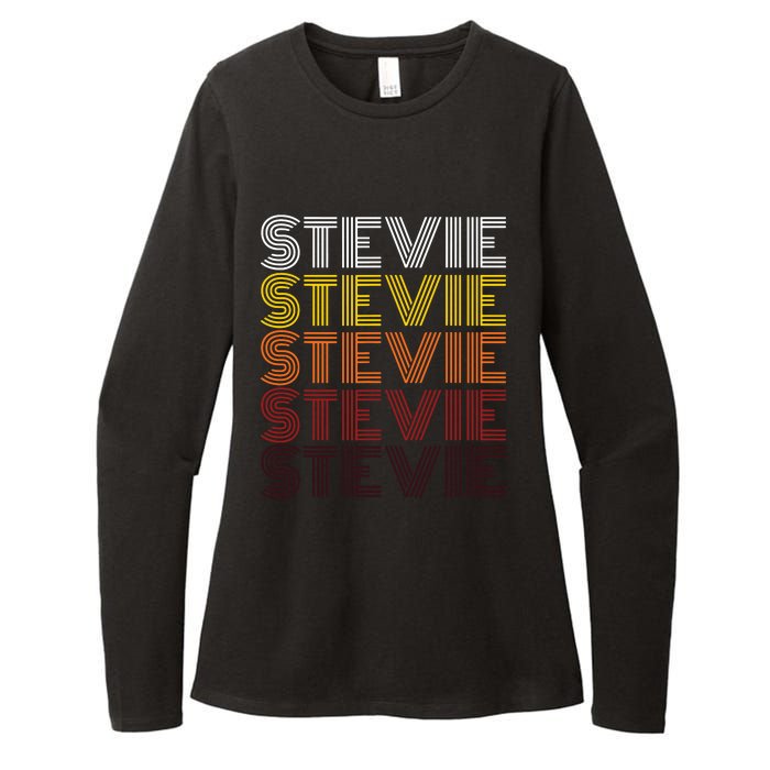 Funny Stevie First Name Vintage Stevie Womens CVC Long Sleeve Shirt