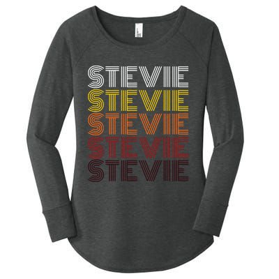 Funny Stevie First Name Vintage Stevie Women's Perfect Tri Tunic Long Sleeve Shirt