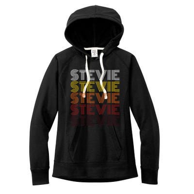 Funny Stevie First Name Vintage Stevie Women's Fleece Hoodie