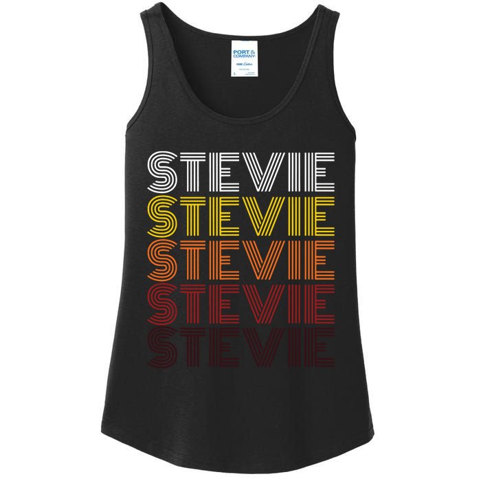 Funny Stevie First Name Vintage Stevie Ladies Essential Tank