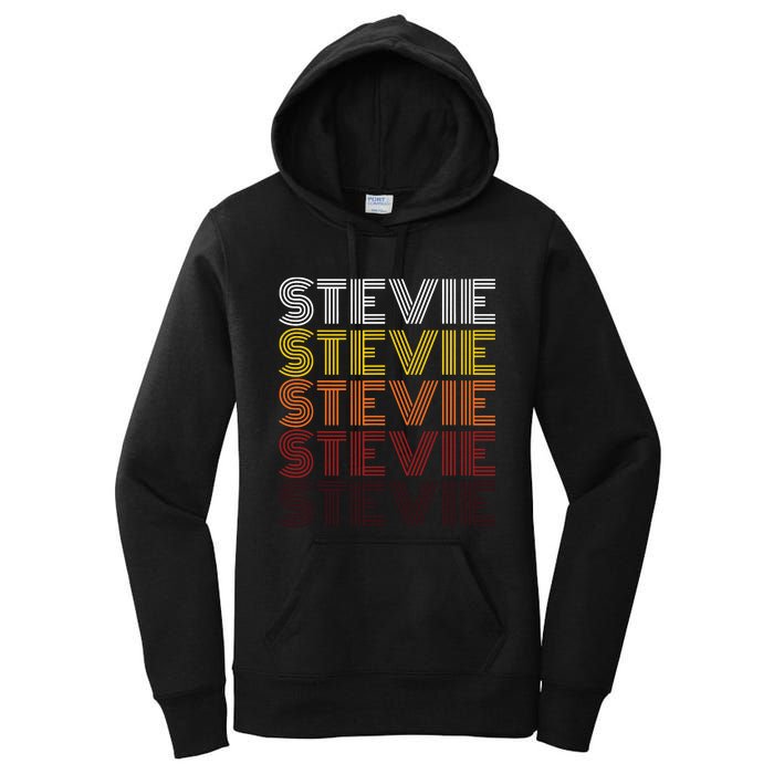 Funny Stevie First Name Vintage Stevie Women's Pullover Hoodie