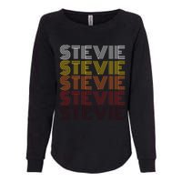 Funny Stevie First Name Vintage Stevie Womens California Wash Sweatshirt