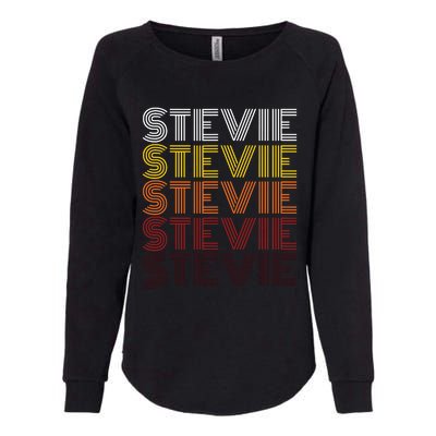 Funny Stevie First Name Vintage Stevie Womens California Wash Sweatshirt