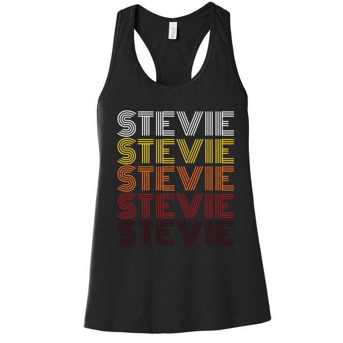 Funny Stevie First Name Vintage Stevie Women's Racerback Tank