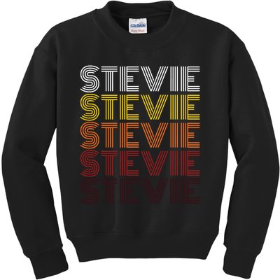 Funny Stevie First Name Vintage Stevie Kids Sweatshirt