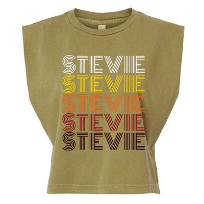 Funny Stevie First Name Vintage Stevie Garment-Dyed Women's Muscle Tee