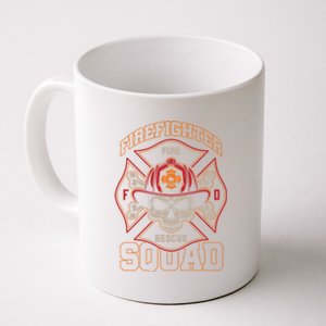 Firefighter Skull Fire Rescue Squad Departt Hero Fire Funny Gift Coffee Mug