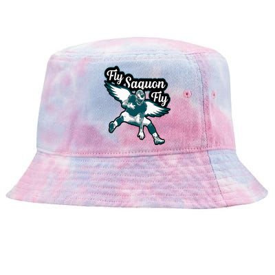 Fly Saquon F.L.Y E.A.G.L.E.S Barkley The Reverse Hurdle 2024 Tie-Dyed Bucket Hat